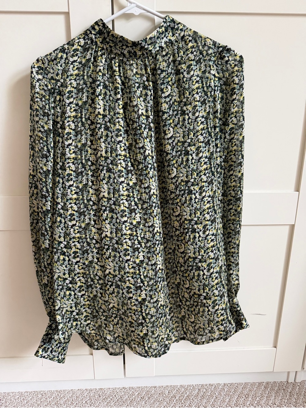 H&M Floral Green blouse